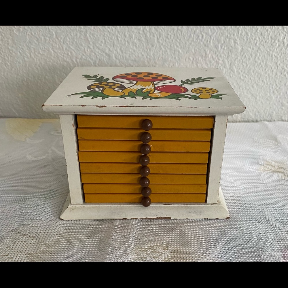 Vintage Mushroom Coaster Set